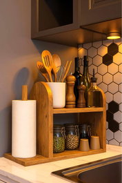 Hanah Home Peka003 - Pine Estantería de Cocina